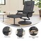 Flash Furniture Rachel Contemporary Multi-Position Recliner and Ottoman w/Wrapped Base in Gray LeatherSoft BT-7862-GY-GG - alternate 4